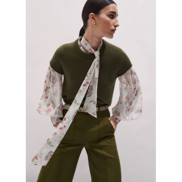 Cashmere – luxury British Green in Me and Em exclusively at Luxury Shoes 