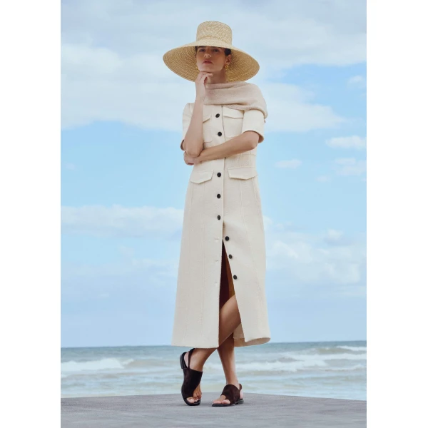 Textured Tweed – luxury British Ivory in Me and Em exclusively at Luxury Shoes 