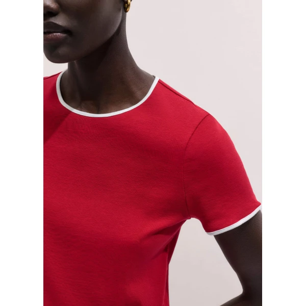Me and Em Contrast Trim Slim Tee