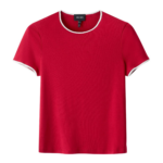 Me and Em Contrast Trim Slim Tee