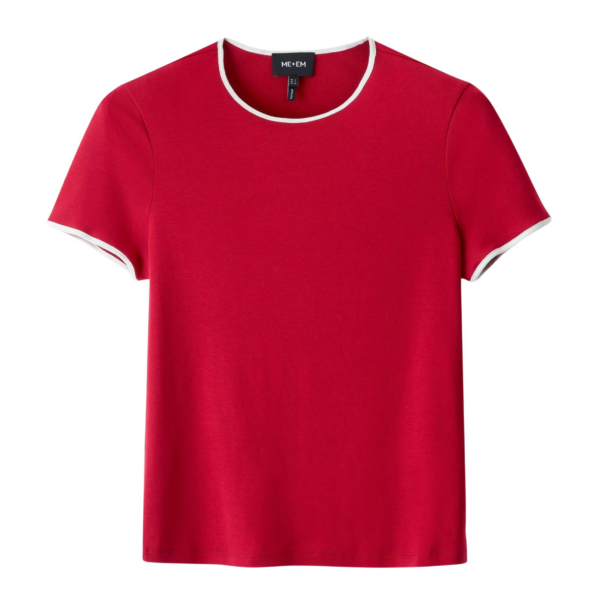 Me and Em Contrast Trim Slim Tee
Cotton Jersey Top