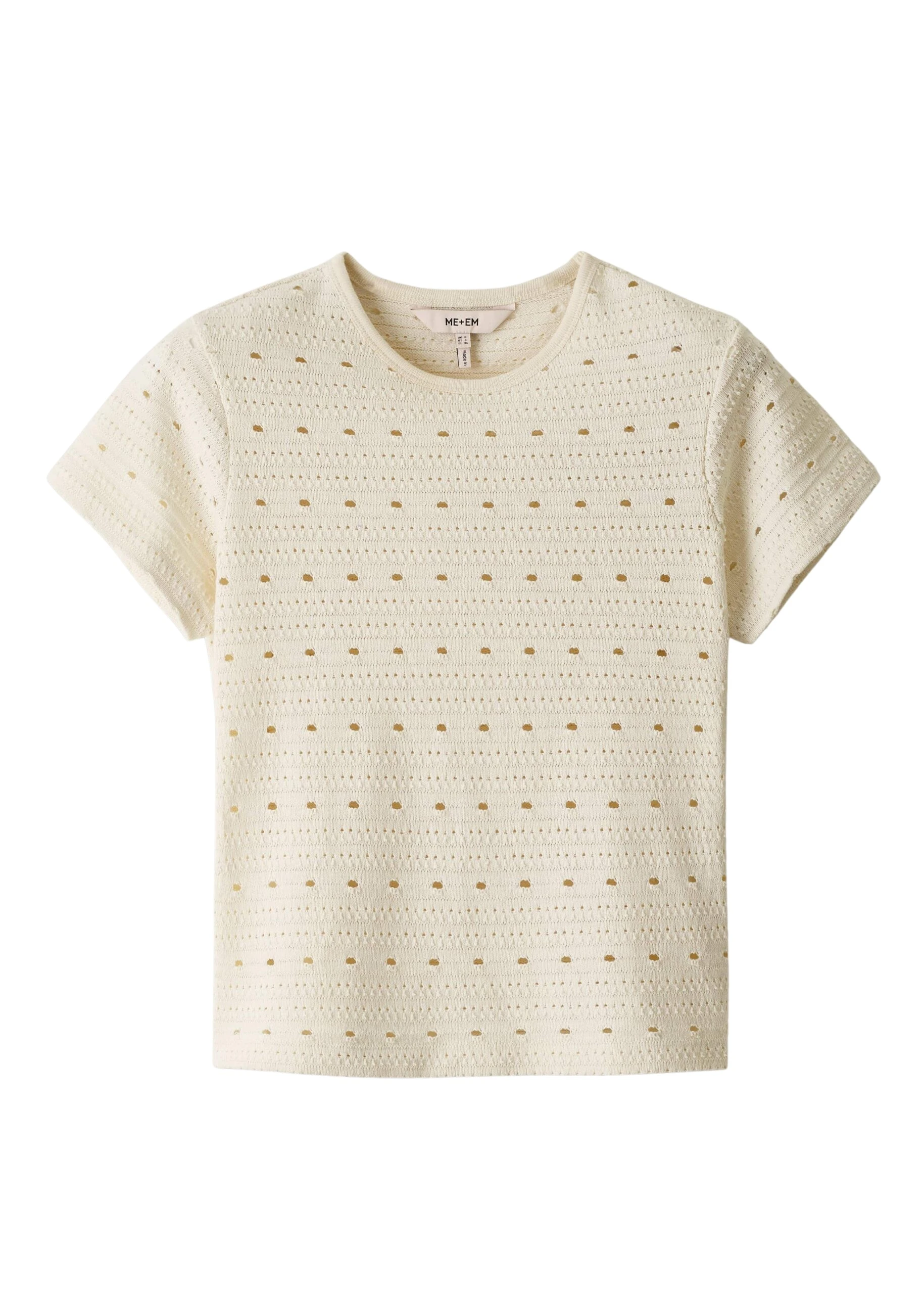 Me and Em Cutout Baby Tee
Pointelle Cotton Top