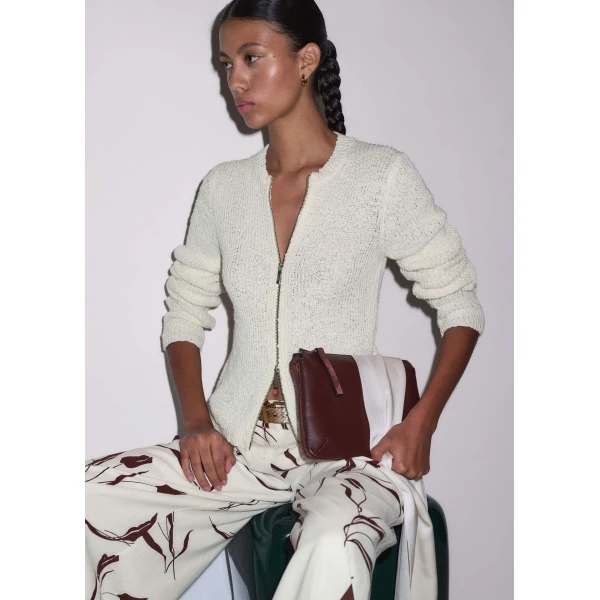 Cotton Bouclé – luxury British Ivory in Me and Em exclusively at Luxury Shoes 