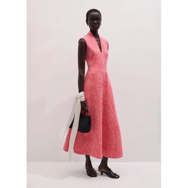 Jacquard Jersey – luxury British Pink in Me and Em exclusively at Luxury Shoes 