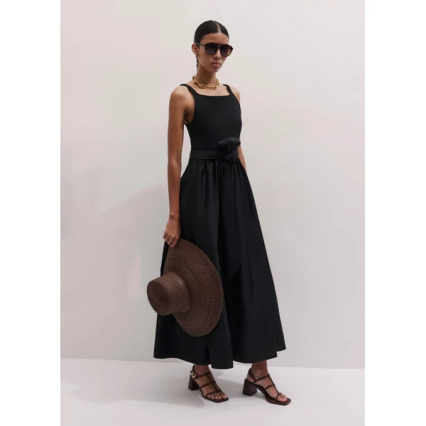 Jersey + Poplin – luxury British Black in Me and Em exclusively at Luxury Shoes 