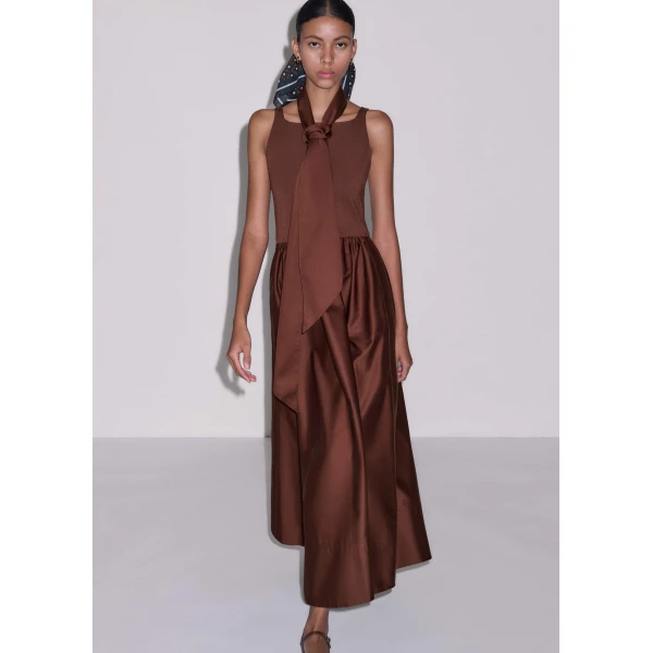 Jersey + Poplin – luxury British Brown in Me and Em exclusively at Luxury Shoes 