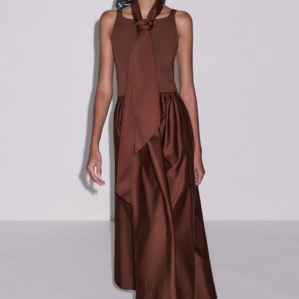 Me and Em Fit + Flare Maxi Dress
Jersey + Poplin Dress, view 2