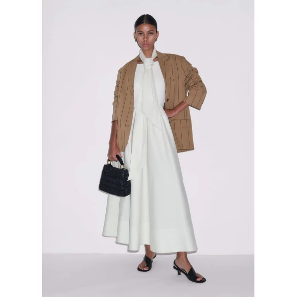 Jersey + Poplin – luxury British White in Me and Em exclusively at Luxury Shoes 