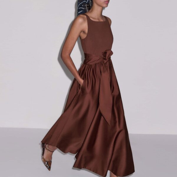 Me and Em Fit + Flare Maxi Dress
Jersey + Poplin Dress, view 6