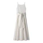 Me and Em Fit + Flare Maxi Dress
Jersey + Poplin Dress