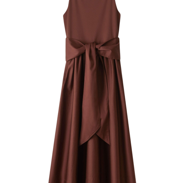 Me and Em Fit + Flare Maxi Dress
Jersey + Poplin Dress