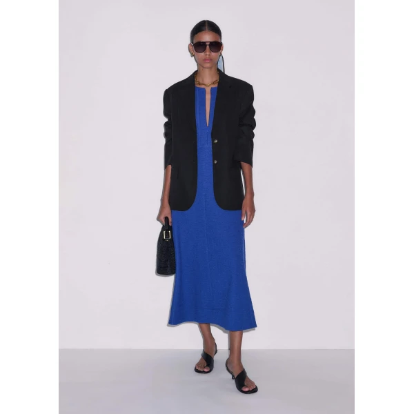 Textured Jersey – luxury British Blue in Me and Em exclusively at Luxury Shoes 