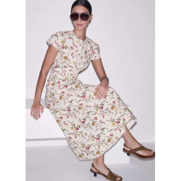 Textured Cotton – luxury British Multicolour in Me and Em exclusively at Luxury Shoes 