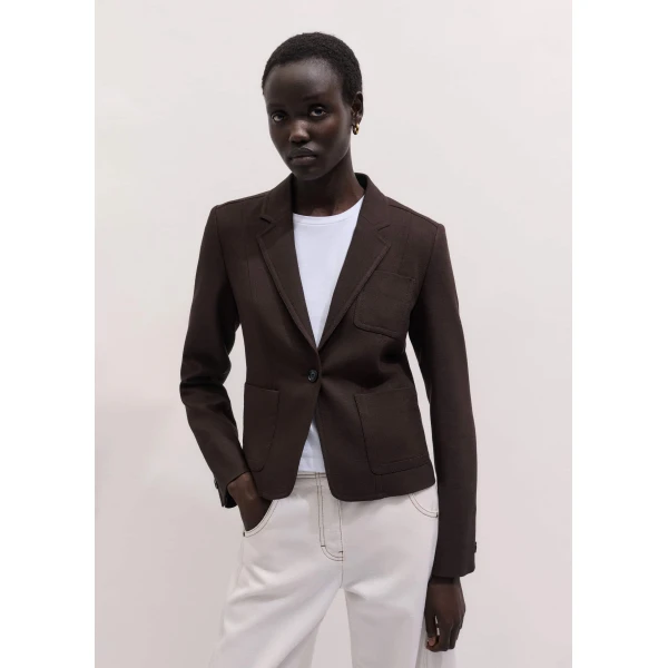 Textured Tailoring – luxury British Brown in Me and Em exclusively at Luxury Shoes 