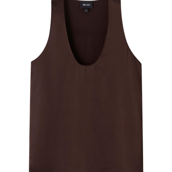 Me and Em Fluid Evening Tank
Silk Satin Top