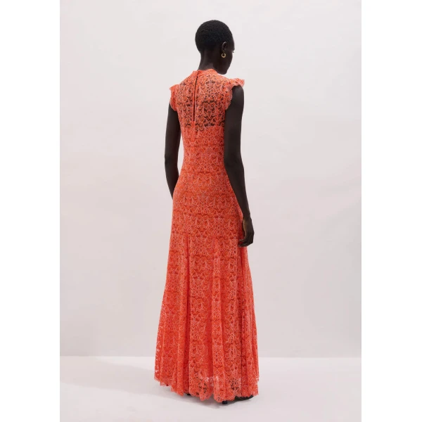 Two-Tone Lace – luxury British Orange in Me and Em exclusively at Luxury Shoes 