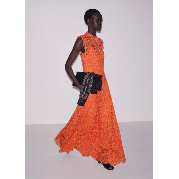 Two-Tone Lace – luxury British Orange in Me and Em exclusively at Luxury Shoes 