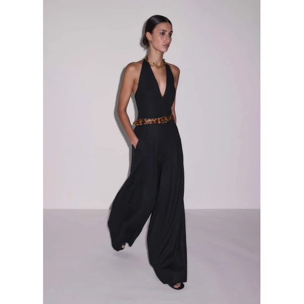 Me + Em Halterneck Wide Jumpsuit