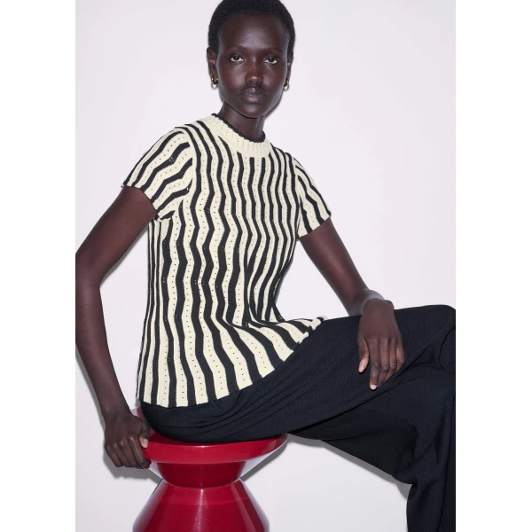 Pointelle Cotton – luxury British Multicolour in Me and Em exclusively at Luxury Shoes 