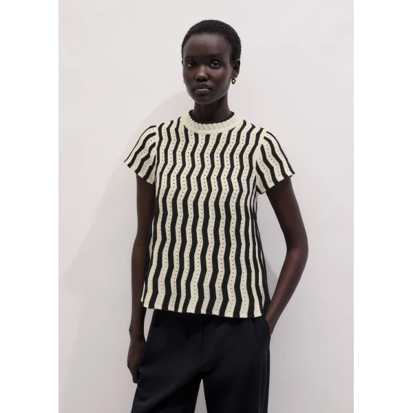 Pointelle Cotton – luxury British Multicolour in Me and Em exclusively at Luxury Shoes 