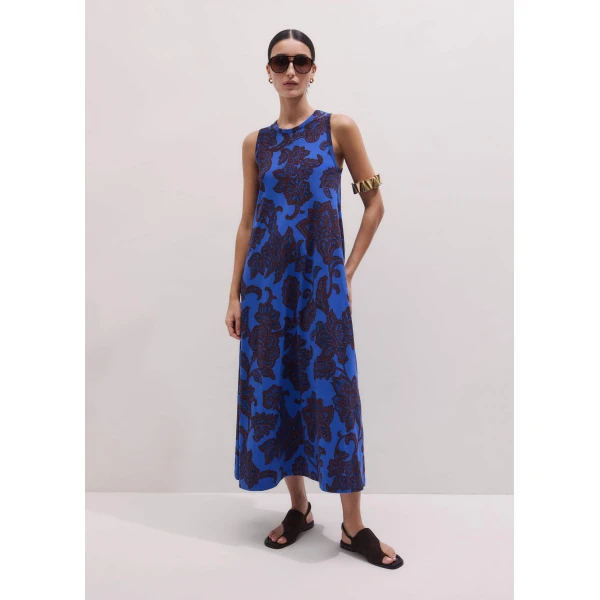 Slub Jersey – luxury British Blue in Me and Em exclusively at Luxury Shoes 