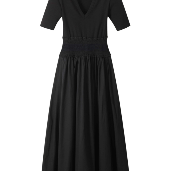 Me and Em Mixed Media Maxi Dress
Mixed-Media Jersey Dress