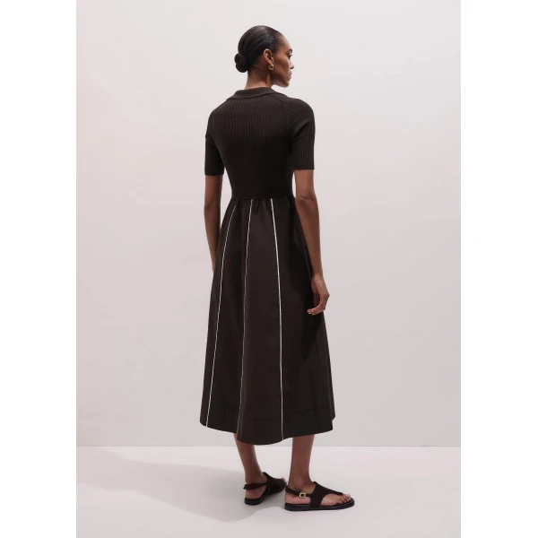 Me + Em Mixed Media Midi Dress