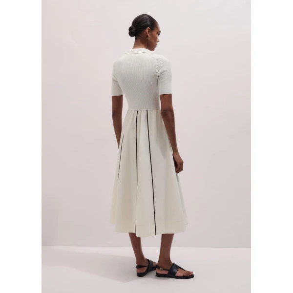 Me + Em Mixed Media Midi Dress
