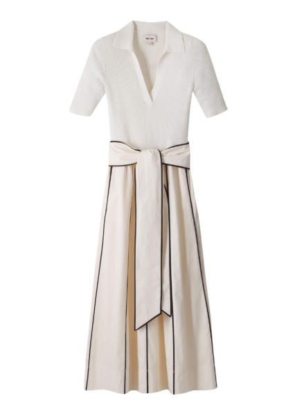 Me and Em Mixed Media Midi Dress