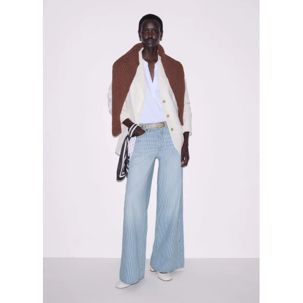 Cotton Slub Jersey – luxury British White in Me and Em exclusively at Luxury Shoes 