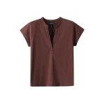 Me and Em Open-V Swing Top
Cotton Slub Jersey Top