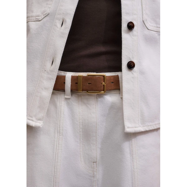 Cotton Rib Jersey – luxury British Brown in Me and Em exclusively at Luxury Shoes 