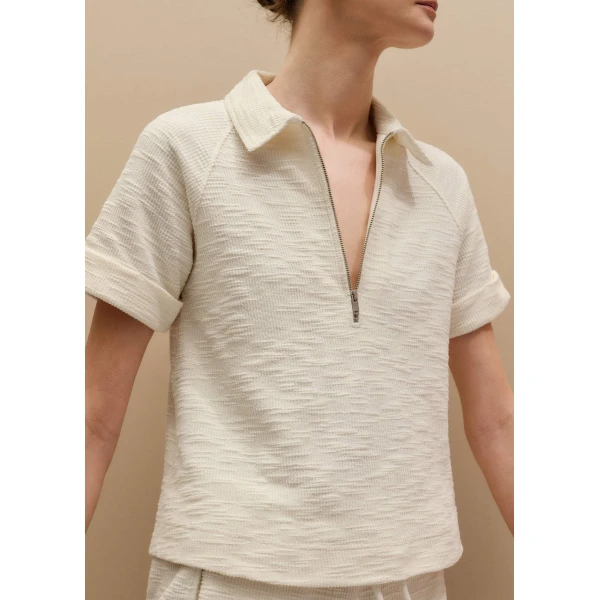 Textured Jersey – luxury British Ivory in Me and Em exclusively at Luxury Shoes 