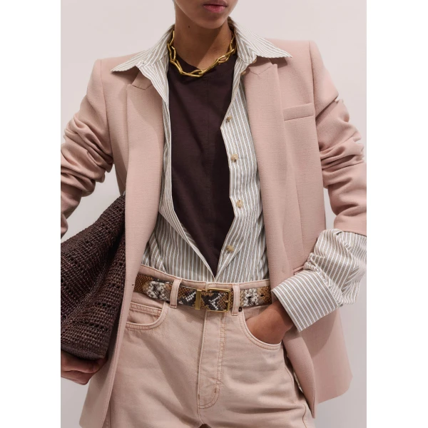 Slub Jersey – luxury British Brown in Me and Em exclusively at Luxury Shoes 