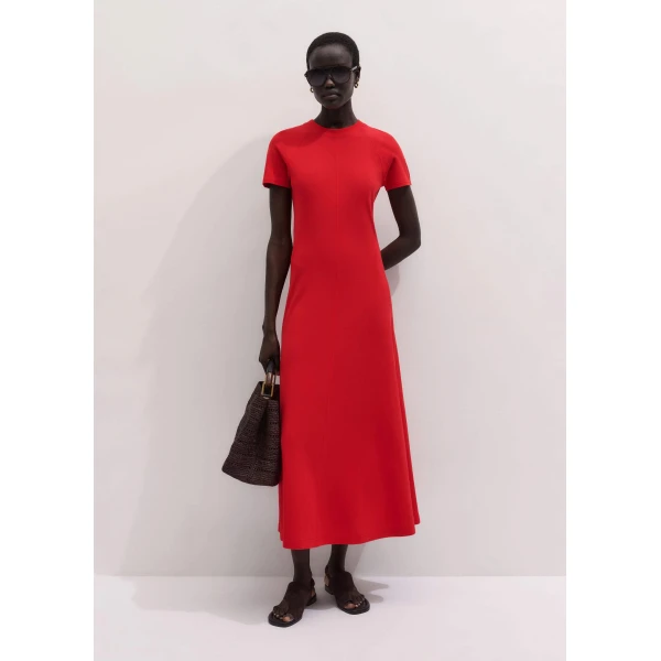 Crepe Jersey – luxury British Red in Me and Em exclusively at Luxury Shoes 