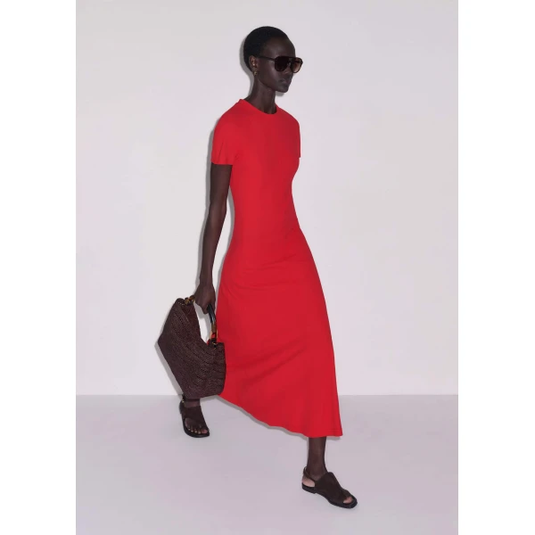 Crepe Jersey – luxury British Red in Me and Em exclusively at Luxury Shoes 