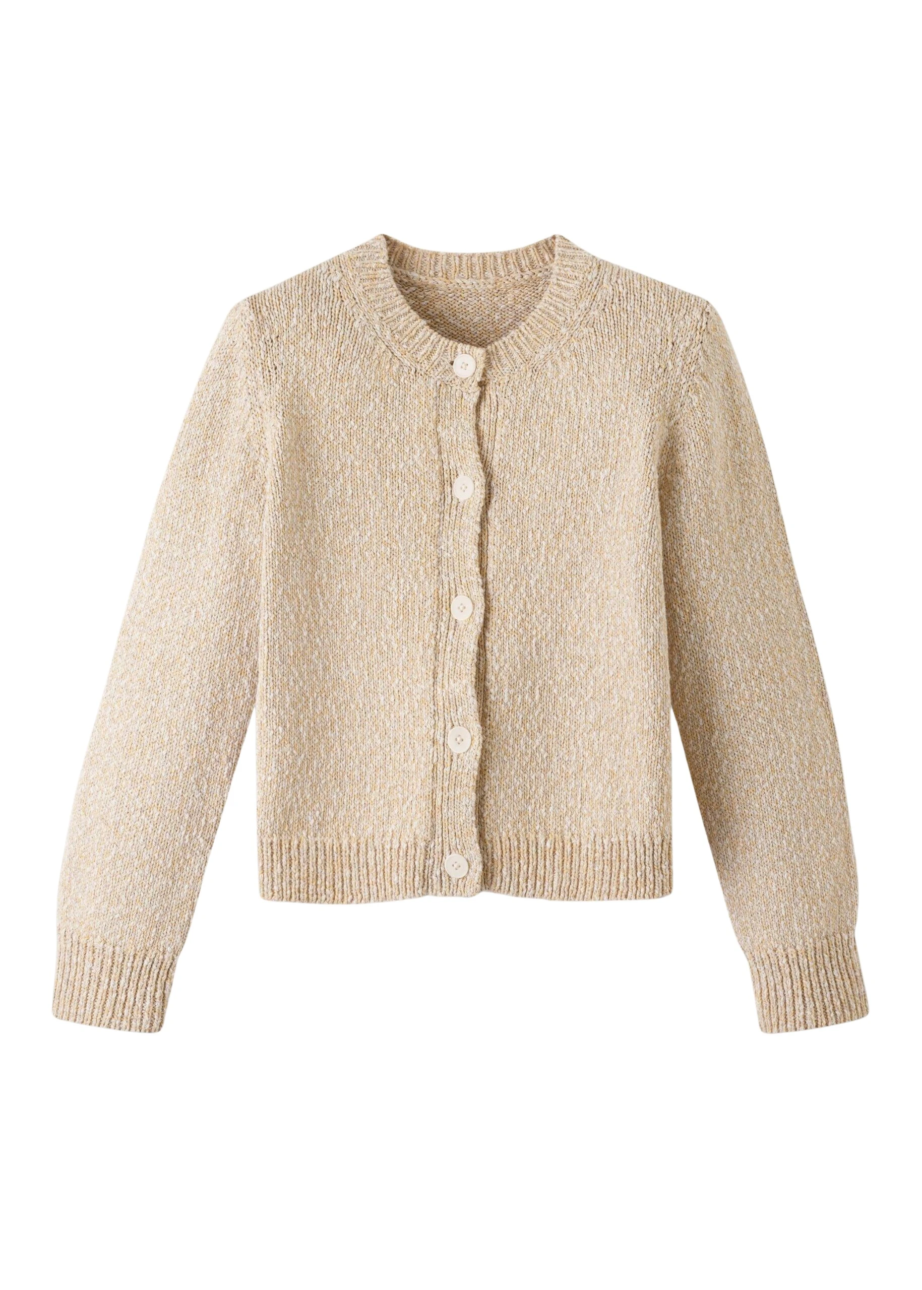 Me and Em Relaxed Crew Cardigan
Cotton Mouliné Knit