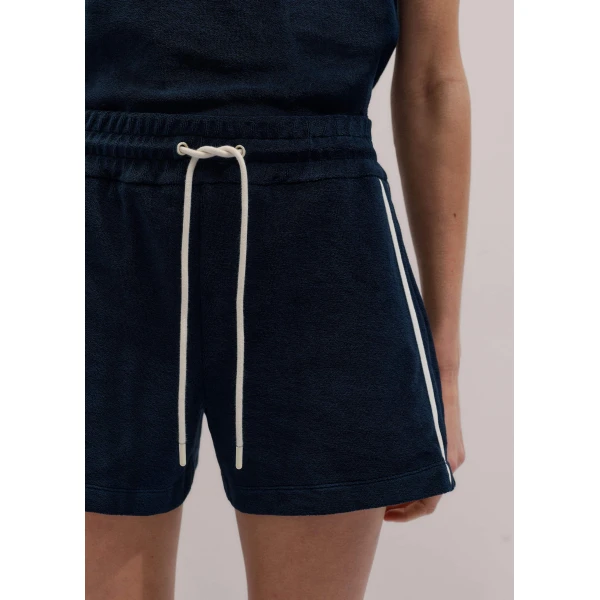 Toweling Jersey – luxury British Blue in Me and Em exclusively at Luxury Shoes 