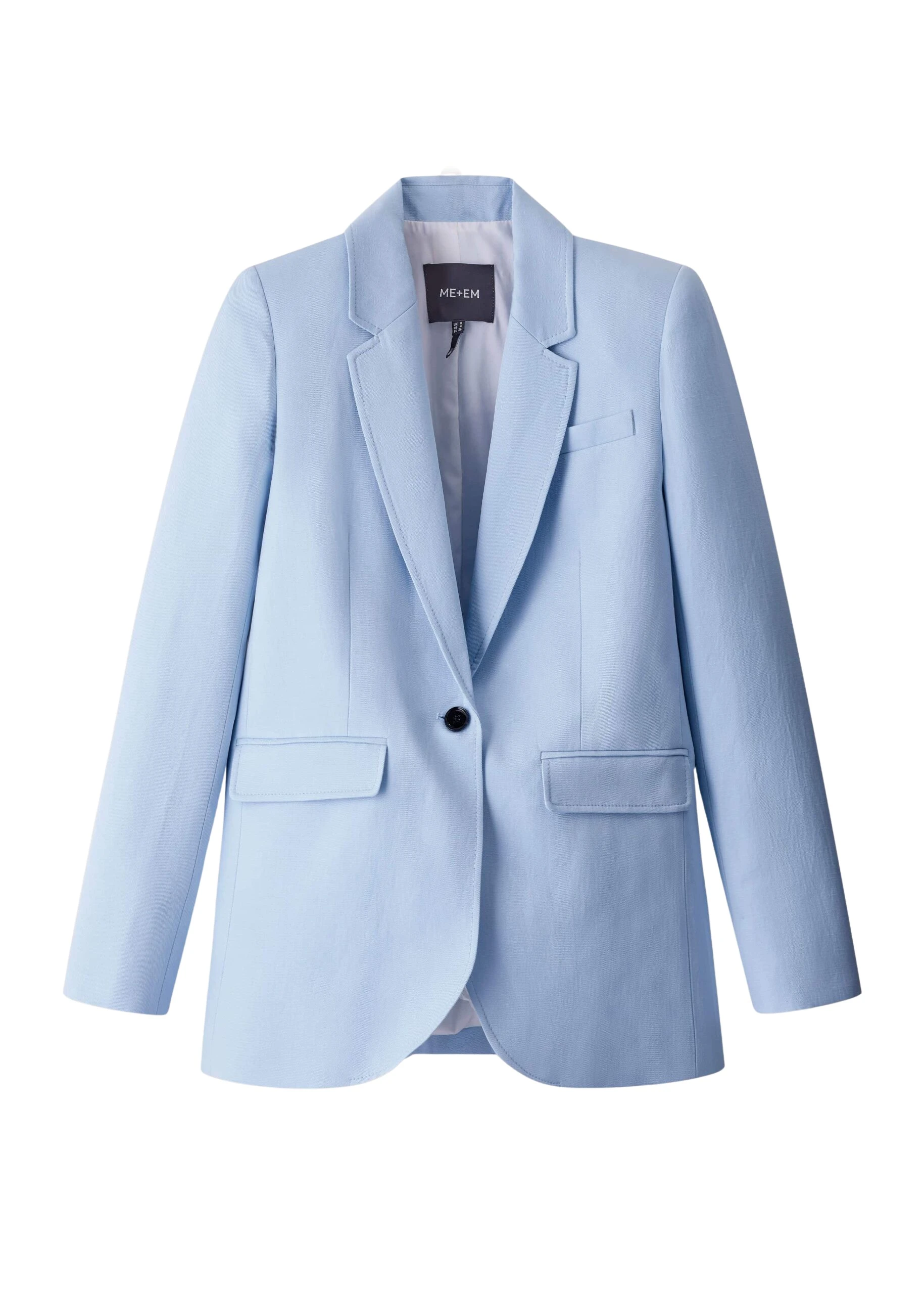 Me and Em Sharp Shoulder Blazer
Italian Linen Blend Jacket