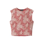 Me and Em Shirred Crop Top
Silk + Cotton Top