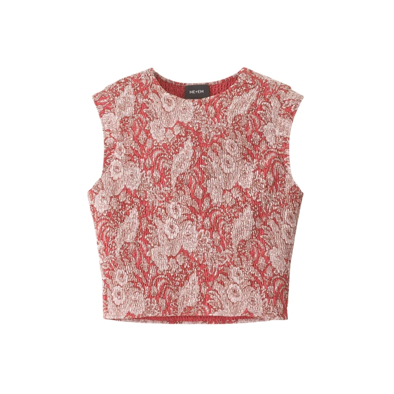Me and Em Shirred Crop Top