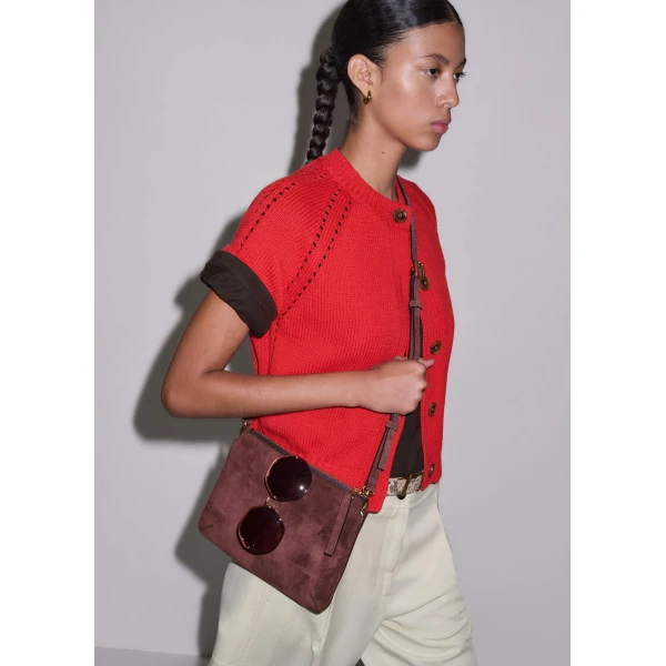 Chunky Cotton Knit – luxury British Red in Me and Em exclusively at Luxury Shoes 