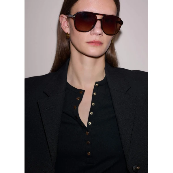 Rib Jersey – luxury British Black in Me and Em exclusively at Luxury Shoes 
