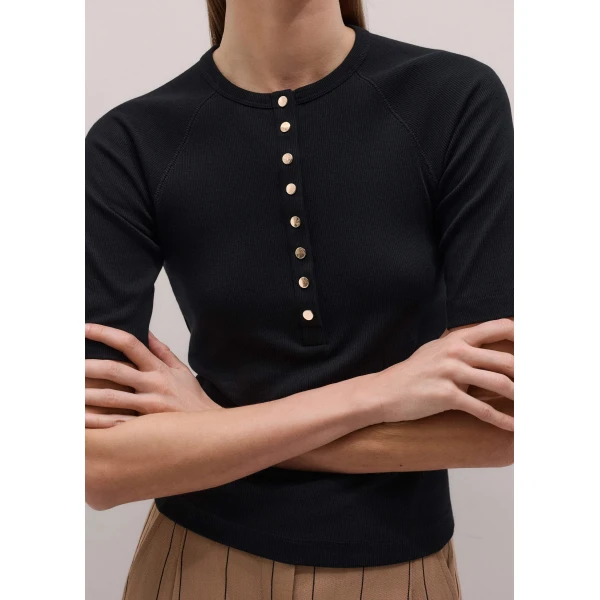 Me and Em Short Sleeve Henley Top