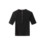 Me and Em Short Sleeve Henley Top
Rib Jersey