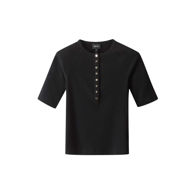 Me and Em Short Sleeve Henley Top