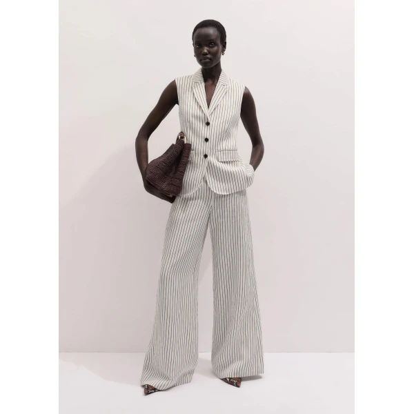 Linen Blend – luxury British White in Me and Em exclusively at Luxury Shoes 