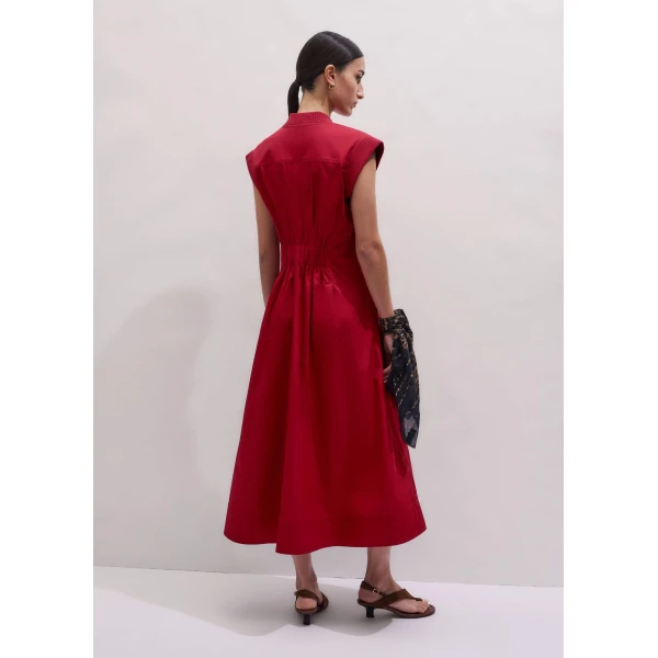 Soft Sculpt Twill – luxury British Red in Me and Em exclusively at Luxury Shoes 