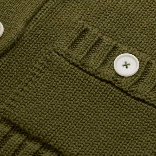 Chunky Cotton Knit – luxury British Green in Me and Em exclusively at Luxury Shoes 