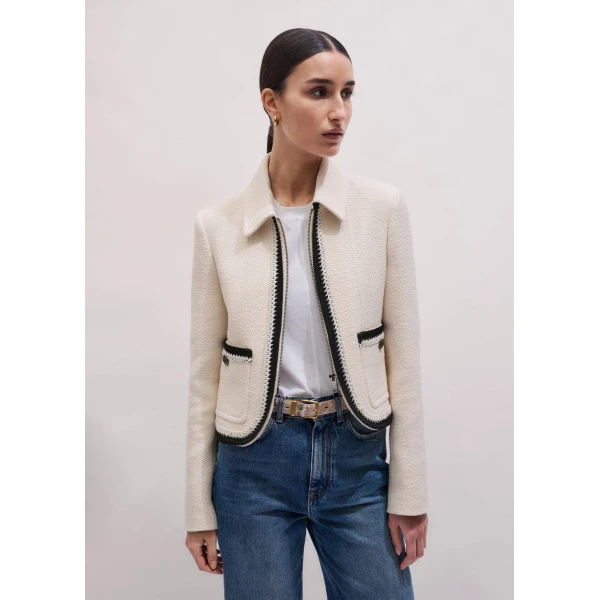 Textured Tweed – luxury British Ivory in Me and Em exclusively at Luxury Shoes 